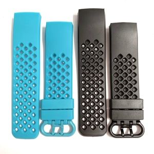 2 Fitbit Charge 3 / 3 HR band black teal aqua blue